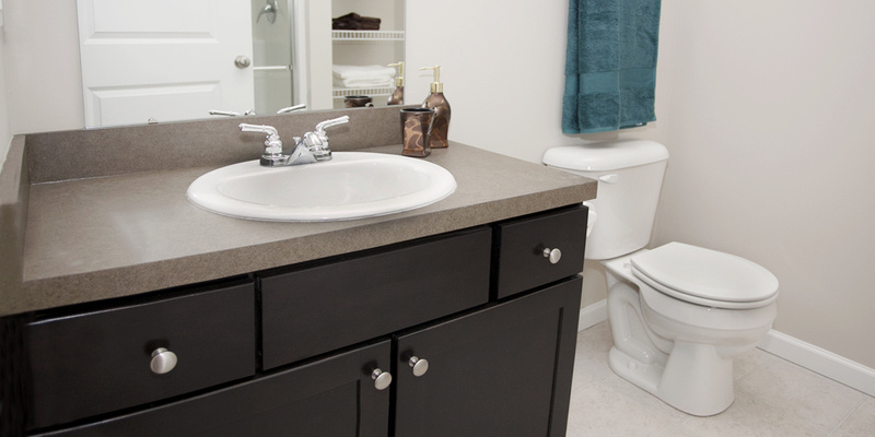 Bentley Flat Bathroom | The Mill at Georgetown Apartments in Kentucky_2